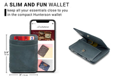 Porte-monnaie Magique RFID Cuir - Hunterson - Gris