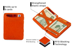 Porte-monnaie Magique RFID Cuir - Hunterson - Orange