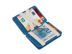 Porte-monnaie Magique RFID Cuir - Hunterson - Azur-Blanc