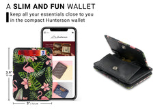 Porte-monnaie Magique RFID Cuir - Hunterson - Flamingo