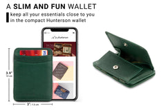 Porte-monnaie Magique RFID Cuir - Hunterson - Vert