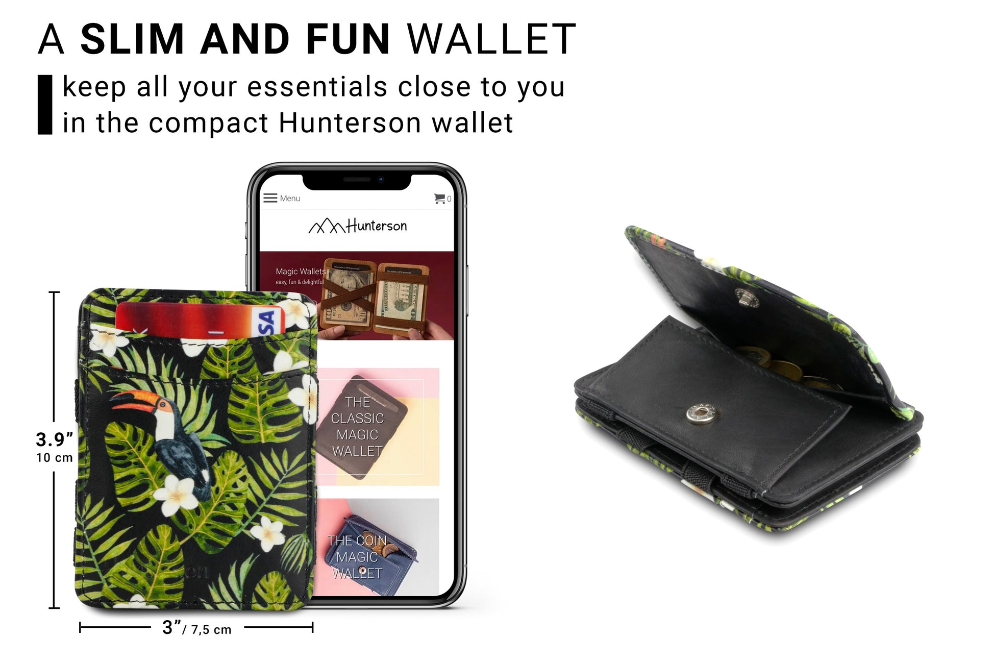 Porte-monnaie Magique RFID Cuir - Hunterson - Toucan