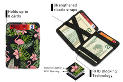 Portefeuille Magique RFID Cuir - Hunterson - Flamingo