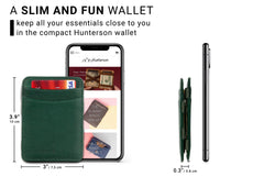 Portefeuille Magique RFID Cuir - Hunterson - Vert