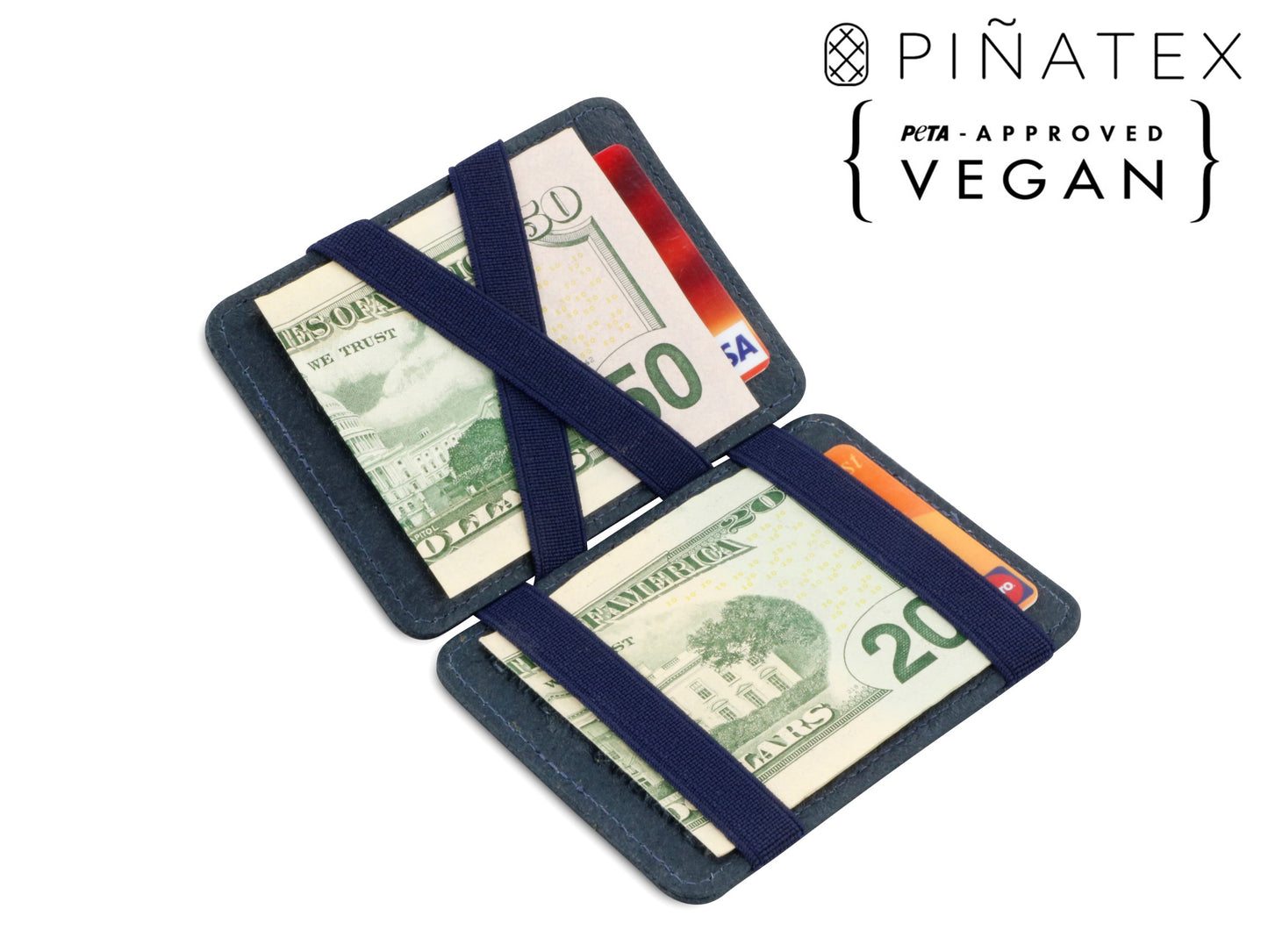 Portefeuille Magique RFID Vegan - Hunterson - Marine