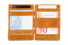 Porte-monnaie Magique RFID Cuir Brossé - Garzini - Cognac - 6