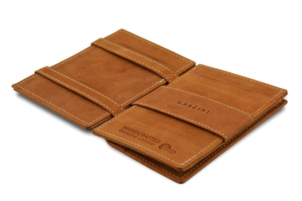 Porte-monnaie Magique RFID Cuir - Garzini - Cognac