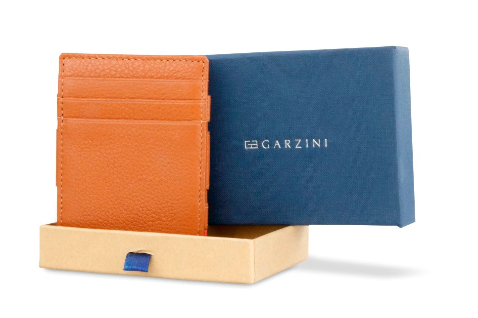 Porte-monnaie Magique RFID Cuir Nappa - Garzini - Cognac - 7