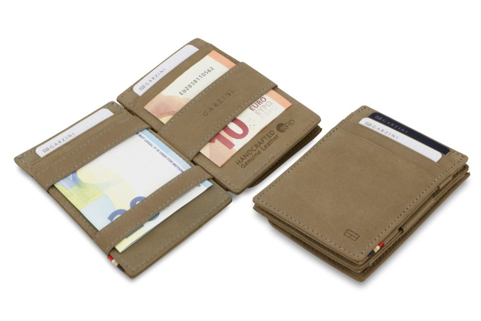 Porte-monnaie Magique RFID Cuir - Garzini - Gris