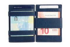 Porte-monnaie Magique RFID Cuir Nappa - Garzini - Bleu - 6