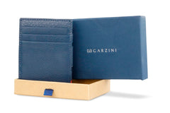 Porte-monnaie Magique RFID Cuir Nappa - Garzini - Bleu - 7