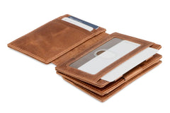 Porte-monnaie Magique RFID Cuir Brossé Plus - Garzini - Brun - 4