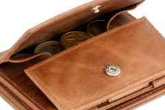 Porte-monnaie Magique RFID Cuir Brossé Plus - Garzini - Brun - 5