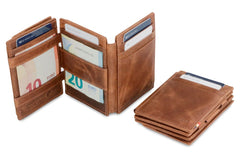 Porte-monnaie Magique RFID Cuir Brossé Plus - Garzini - Brun - 6
