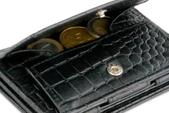 Porte-monnaie Magique RFID Cuir Croco Plus - Garzini - Noir - 5