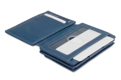 Porte-monnaie Magique RFID Cuir Nappa Plus - Garzini - Bleu - 4