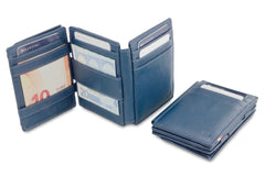 Porte-monnaie Magique RFID Cuir Nappa Plus - Garzini - Bleu - 6