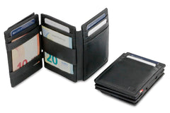Porte-monnaie Magique RFID Cuir Nappa Plus - Garzini - Noir - 6