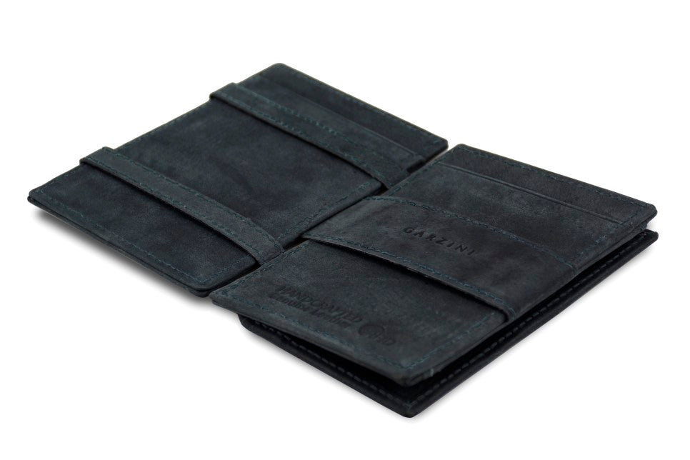 Porte-monnaie Magique RFID Cuir Pochette Carte Vintage - Garzini - Noir - 3