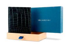 Porte-monnaie Magique RFID Cuir Pochette Carte Croco - Garzini - Noir - 7