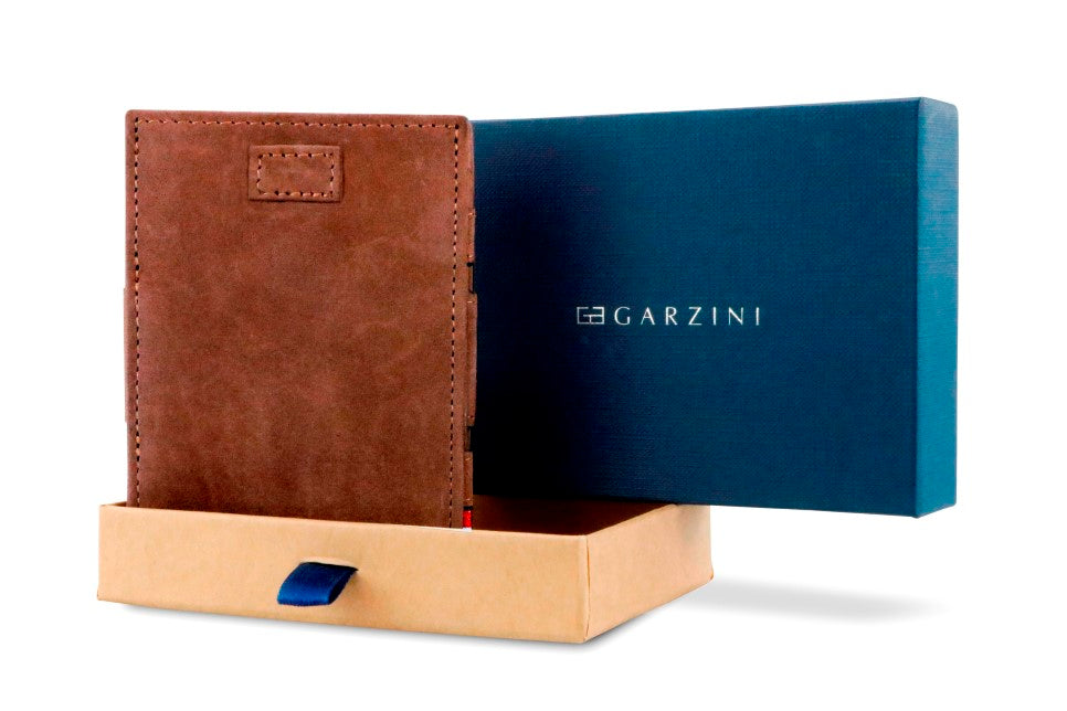 Porte-monnaie Magique RFID Cuir Pochette Carte Vintage - Garzini - Brun - 7