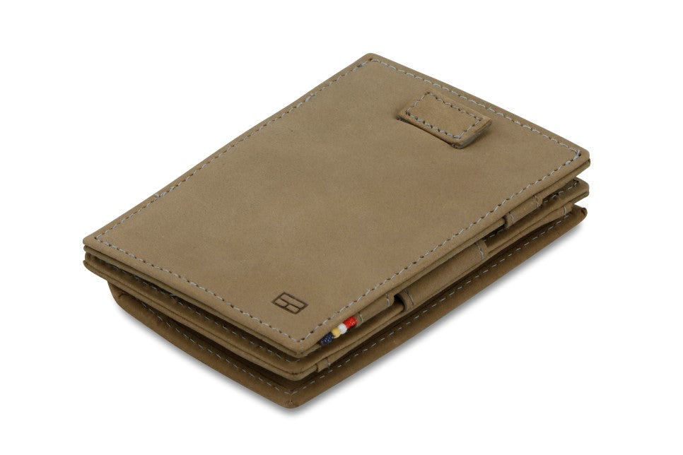 Porte-monnaie Magique RFID Cuir Pochette Carte Vintage - Garzini - Gris - 1