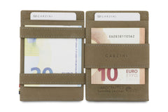 Porte-monnaie Magique RFID Cuir Pochette Carte Vintage - Garzini - Gris - 6