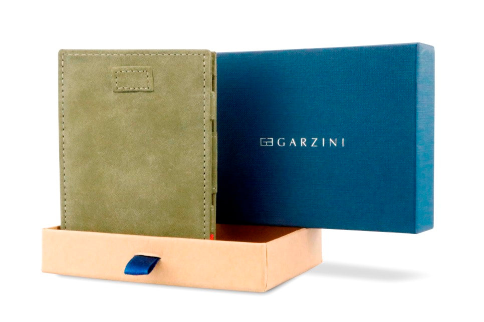 Porte-monnaie Magique RFID Cuir Pochette Carte Vintage - Garzini - Vert - 7