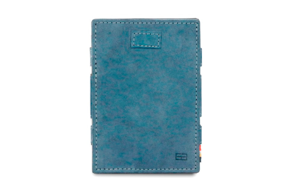 Porte-monnaie Magique RFID Cuir Pochette Carte Vintage - Garzini - Bleu - 2