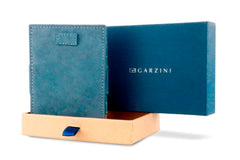 Porte-monnaie Magique RFID Cuir Pochette Carte Vintage - Garzini - Bleu - 7