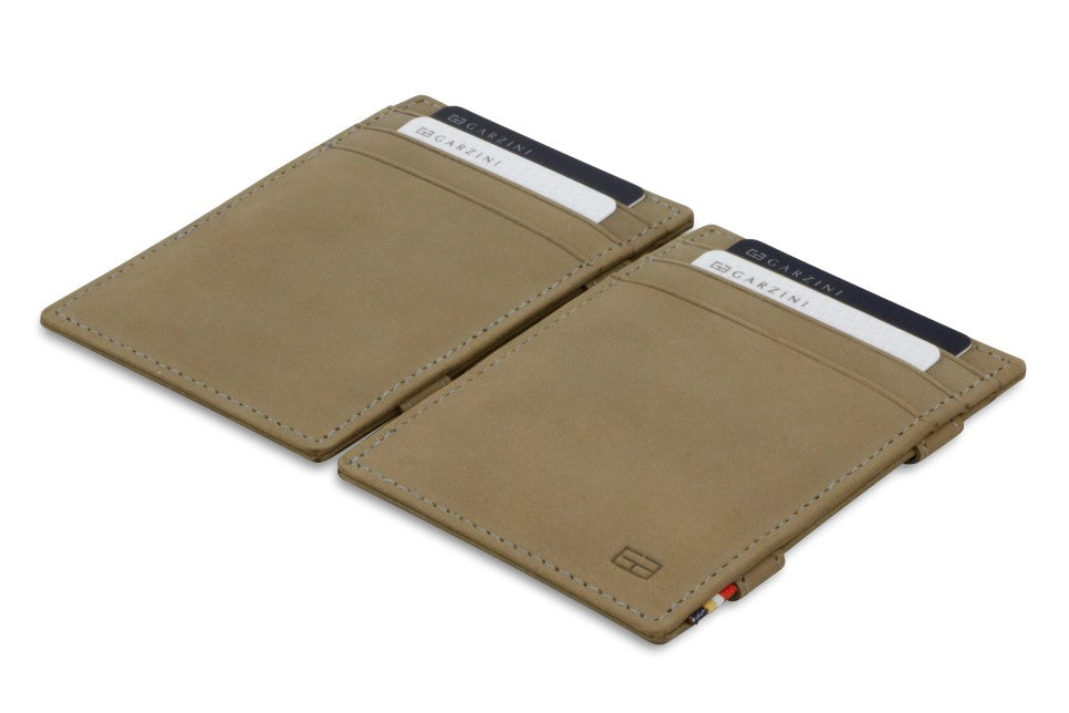 Portefeuille Magique RFID Cuir - Garzini - Gris