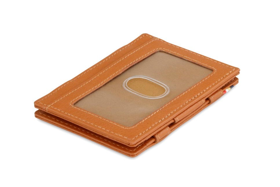 Portefeuille Magique RFID Cuir Fenêtre Nappa - Garzini - Cognac - 1