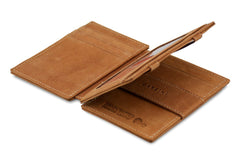 Portefeuille Magique RFID Cuir Plus - Garzini - Cognac