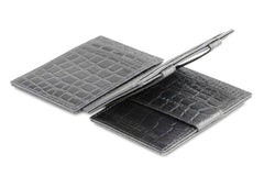 Portefeuille Magique RFID Cuir Croco Plus - Garzini - Noir - 3
