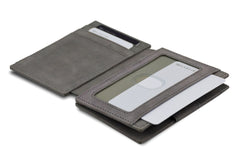 Portefeuille Magique RFID Cuir Plus - Garzini - Gris