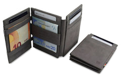 Portefeuille Magique RFID Cuir Plus - Garzini - Gris