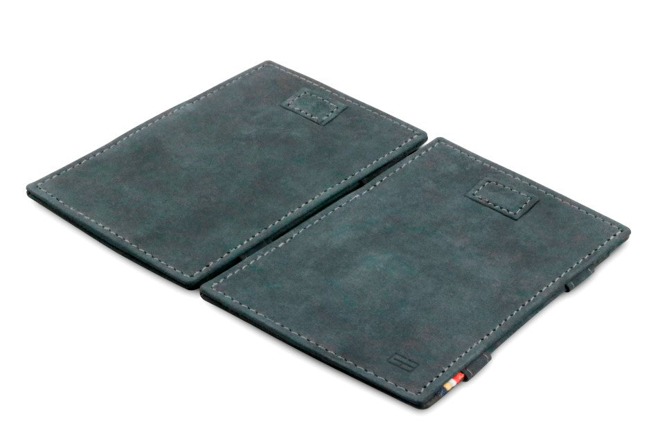 Portefeuille Magique RFID Cuir Pochettes Cartes Vintage - Garzini - Noir - 4