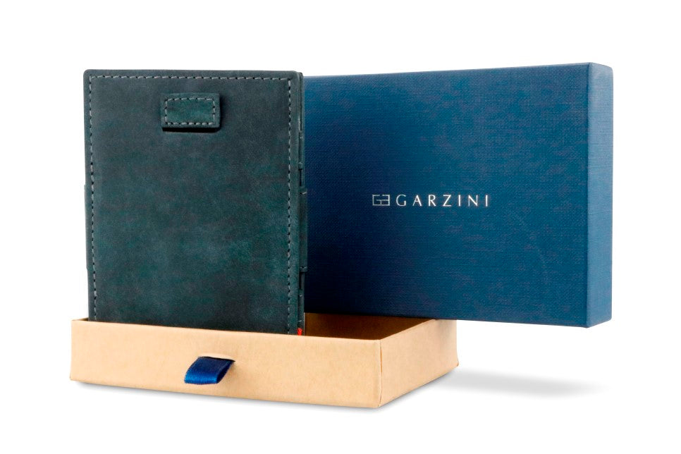 Portefeuille Magique RFID Cuir Pochettes Cartes Vintage - Garzini - Noir - 8