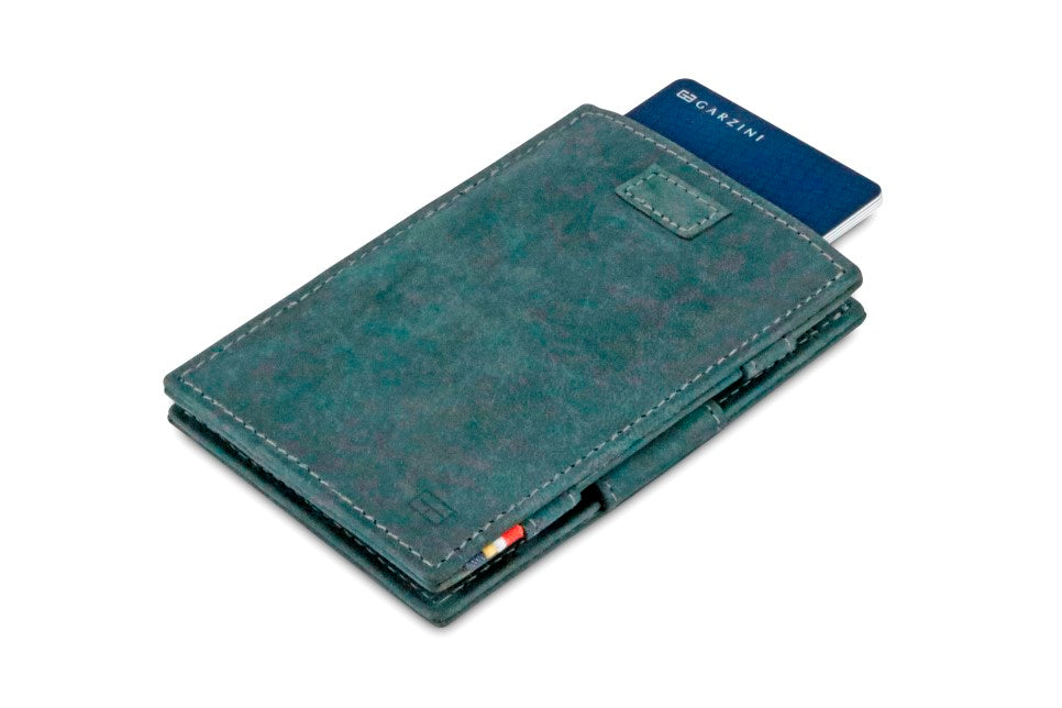 Portefeuille Magique RFID Cuir Pochettes Cartes Vintage - Garzini - Noir - 7