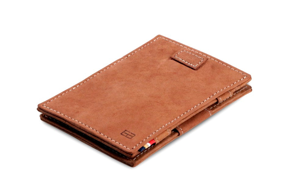 Portefeuille Magique RFID Cuir Pochettes Cartes Vintage - Garzini - Cognac - 1