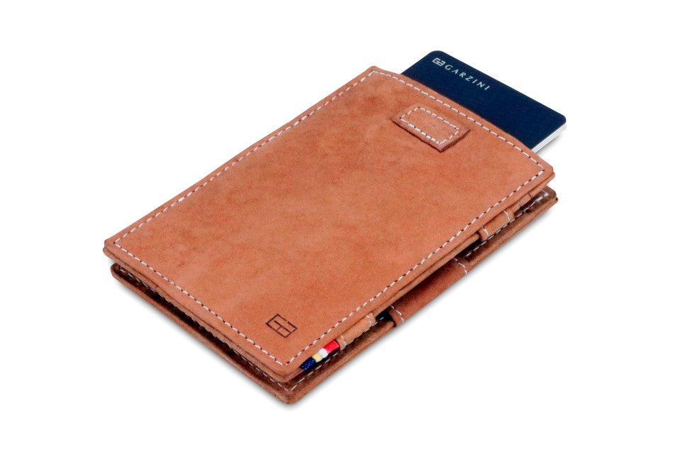 Portefeuille Magique RFID Cuir Pochettes Cartes Vintage - Garzini - Cognac - 7