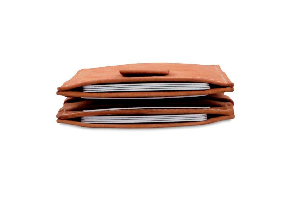 Portefeuille Magique RFID Cuir Pochettes Cartes Vintage - Garzini - Cognac - 8