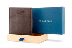 Portefeuille Magique RFID Cuir Pochettes Cartes Nappa - Garzini - Brun - 8