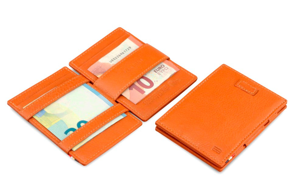 Portefeuille Magique RFID Cuir Pochettes Cartes Nappa - Garzini - Cognac - 5