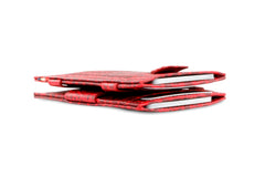 Portefeuille Magique RFID Cuir Pochettes Cartes Croco - Garzini - Rouge - 6