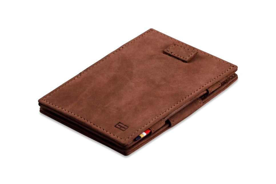 Portefeuille Magique RFID Cuir Pochettes Cartes Vintage - Garzini - Brun - 1