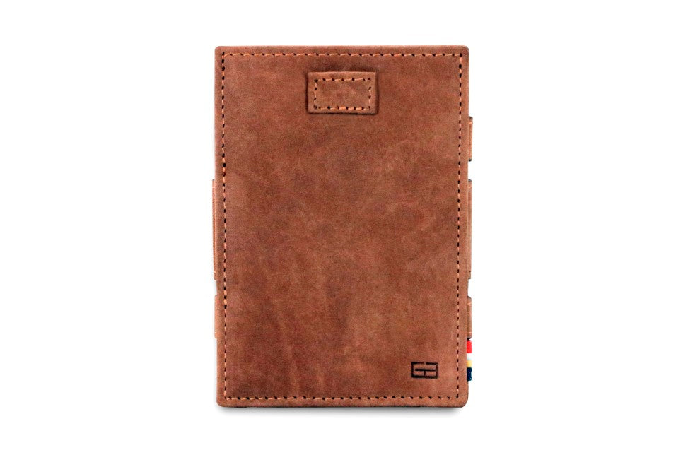 Portefeuille Magique RFID Cuir Pochettes Cartes Vintage - Garzini - Brun - 2