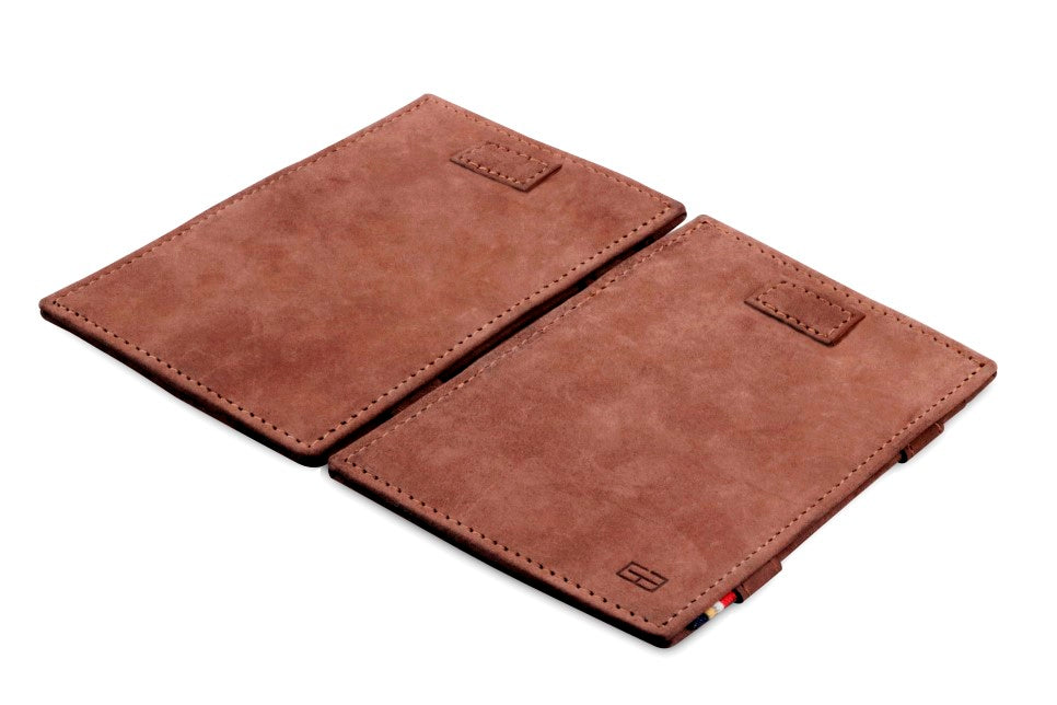 Portefeuille Magique RFID Cuir Pochettes Cartes Vintage - Garzini - Brun - 4