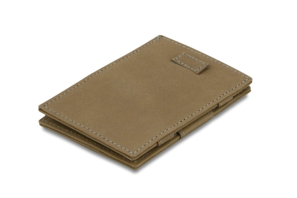 Portefeuille Magique RFID Cuir Pochettes Cartes Vintage - Garzini - Gris