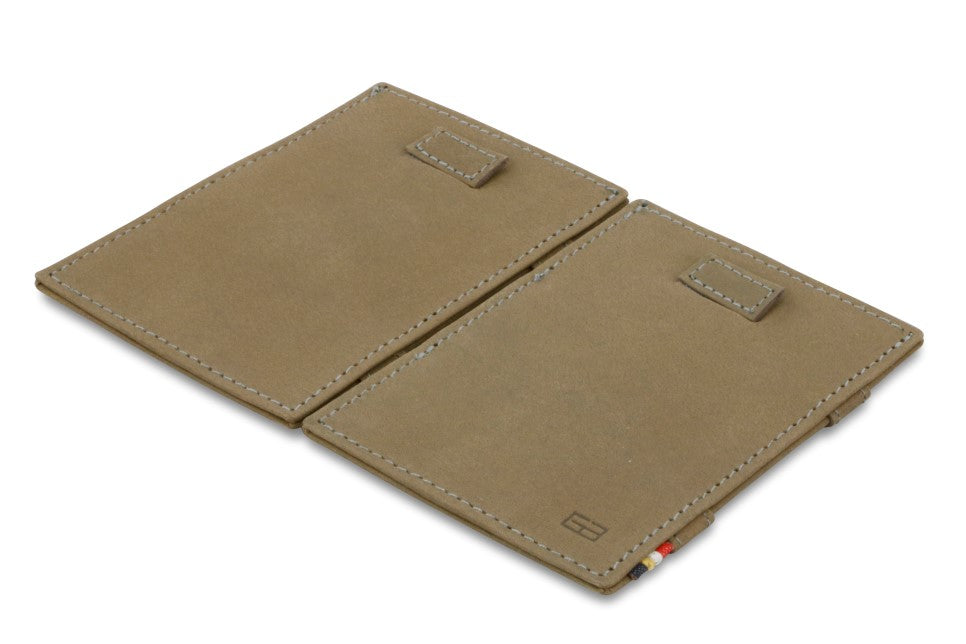 Portefeuille Magique RFID Cuir Pochettes Cartes Vintage - Garzini - Gris